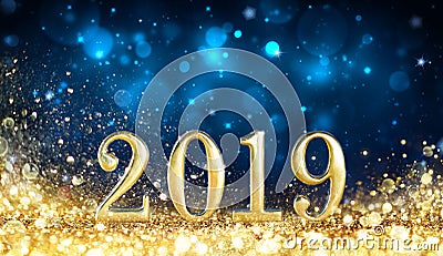 Happy New Year 2019 Stock Photo