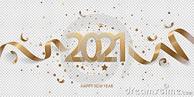 Happy New Year 2021 Vector Illustration