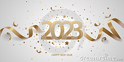 Happy New Year 2023 Vector Illustration