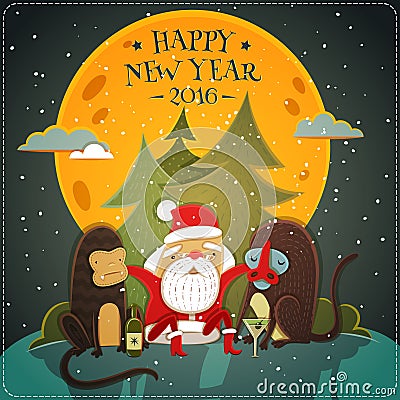 Happy New Year Vector Illustration