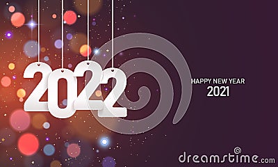 Happy new year 2022 Vector Illustration