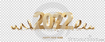 Happy New Year 2022 Vector Illustration