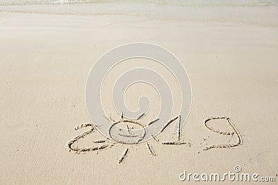 Happy New Year 2019 Stock Photo