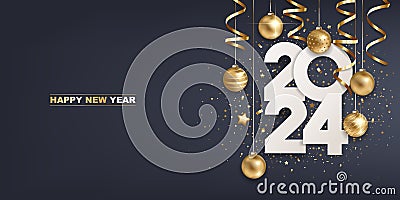 Happy new year 2024 Vector Illustration