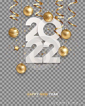 Happy New Year 2022 Vector Illustration