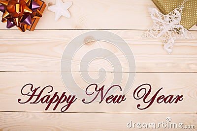 Happy New Year inscription Stock Photo