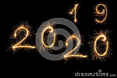 Happy New Year 2020 Stock Photo