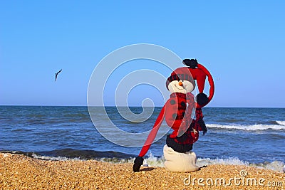 Happy New Year and Merry Christmas Traveling Destinations, Tropical Vacations Concept. Stock Photo
