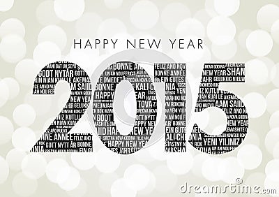 Happy New Year 2015 Stock Photo