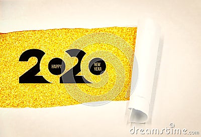 Happy New Year 2020. 2020 New Years eve celebration. Stock Photo