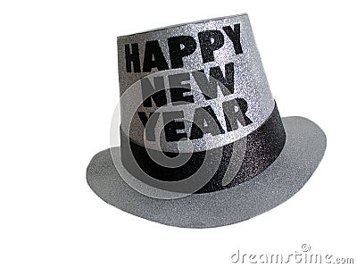 Happy new year party hat Stock Photo