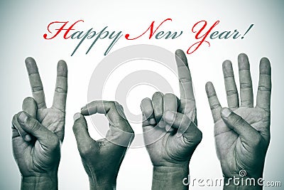 Happy new year 2014 Stock Photo