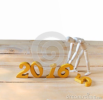 Happy New Year 2016 Stock Photo