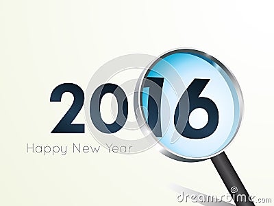Happy new year 2016 text design Stock Photo