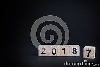 Happy new year 2018 Stock Photo