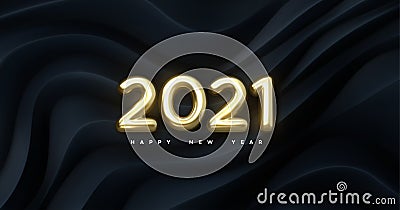 Happy New 2021 Year Vector Illustration