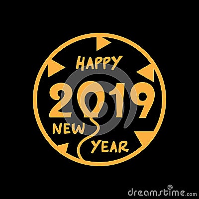 Happy New Year vector ilustration design Vector Illustration