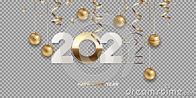 Happy New Year 2022 Vector Illustration