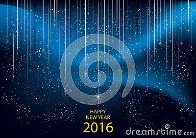 2016 happy new year Cartoon Illustration