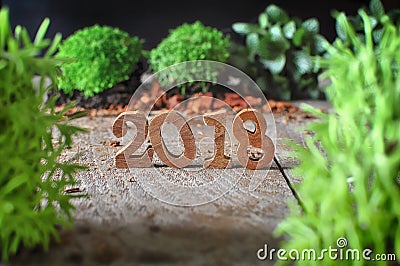 Happy New Year 2018 Stock Photo