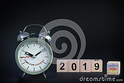 Happy new year 2019 Stock Photo