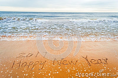 2017 happy new year Stock Photo