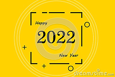 Happy New Year 2022. New year, new you, start, goals. Conceptual motivational message written with black paint. Stock Photo