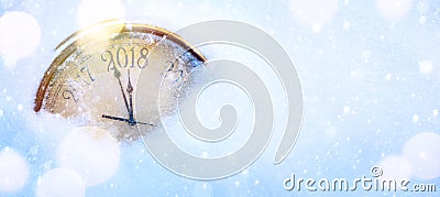 Art 2018 happy new years eve background Stock Photo