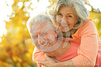 Happy old people Stock Photo