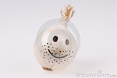 Happy onion. Stock Photo