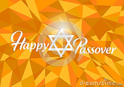 Happy passover card design Cartoon Illustration