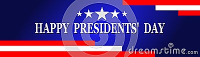 Happy President`s day design blue background or baber Stock Photo