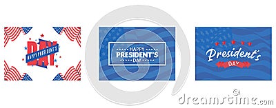 Happy Presidents` Day flyer, President's day holiday in USA, US President celebration, Vector Illustration