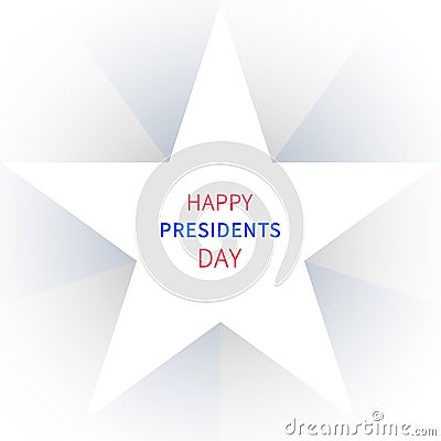 Happy Presidents Day greeting banner Vector Illustration