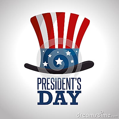 Happy presidents day poster Vector Illustration