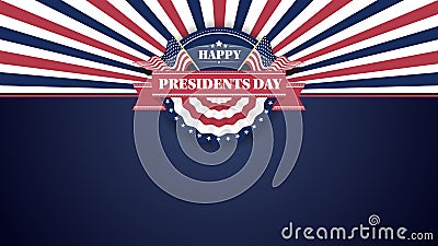 Happy Presidents Day Banner Background and Greeting Cards. Vector Illustration Vector Illustration