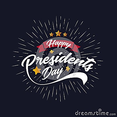 Happy Presidents Day Banner Background and Greeting Cards. Vector Illustration Vector Illustration