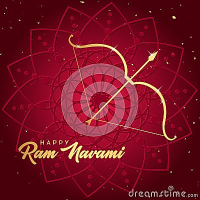 Happy Ram Navami festival of India. Stock Photo