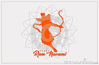 Happy Ram Navami festival of India Stock Photo