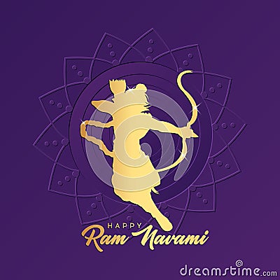 Happy Ram Navami festival of India Stock Photo