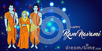 Happy Ram Navami. Stock Photo