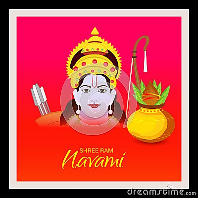 Happy Ram Navami. Stock Photo