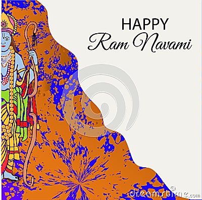 Happy Ram Navami. Stock Photo