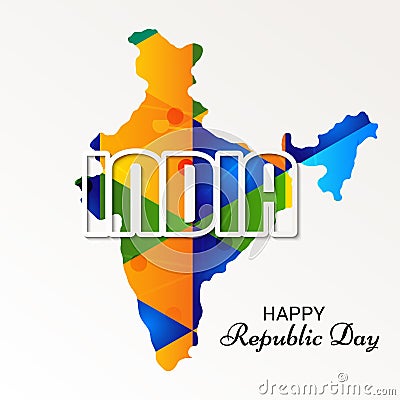 Happy Republic Day Stock Photo