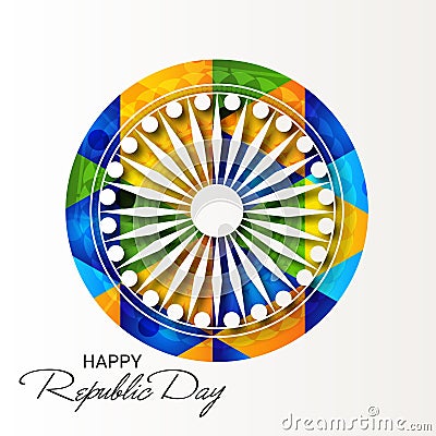 Happy Republic Day Stock Photo