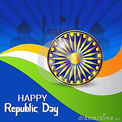 Happy Republic Day Stock Photo