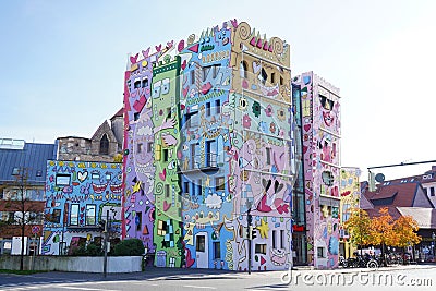 Happy Rizzi House in Brunswick or Braunschweig Germany Editorial Stock Photo