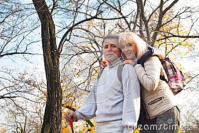 Happy romantic middle aged Couple Stock Photo