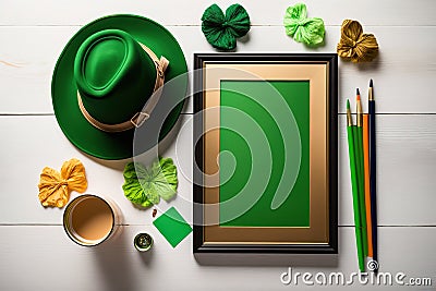 Happy Saint Patrickâ€™s Day concept, Generative AI Stock Photo