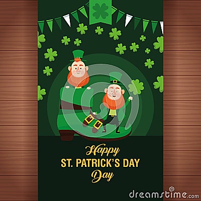 Happy saint patricks day Vector Illustration